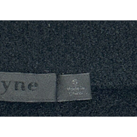 Jenni Kayne Wool Yak Knit Open Front Sweater Coat Cardigan POCKETS Black SMALL - Picture 14 of 14